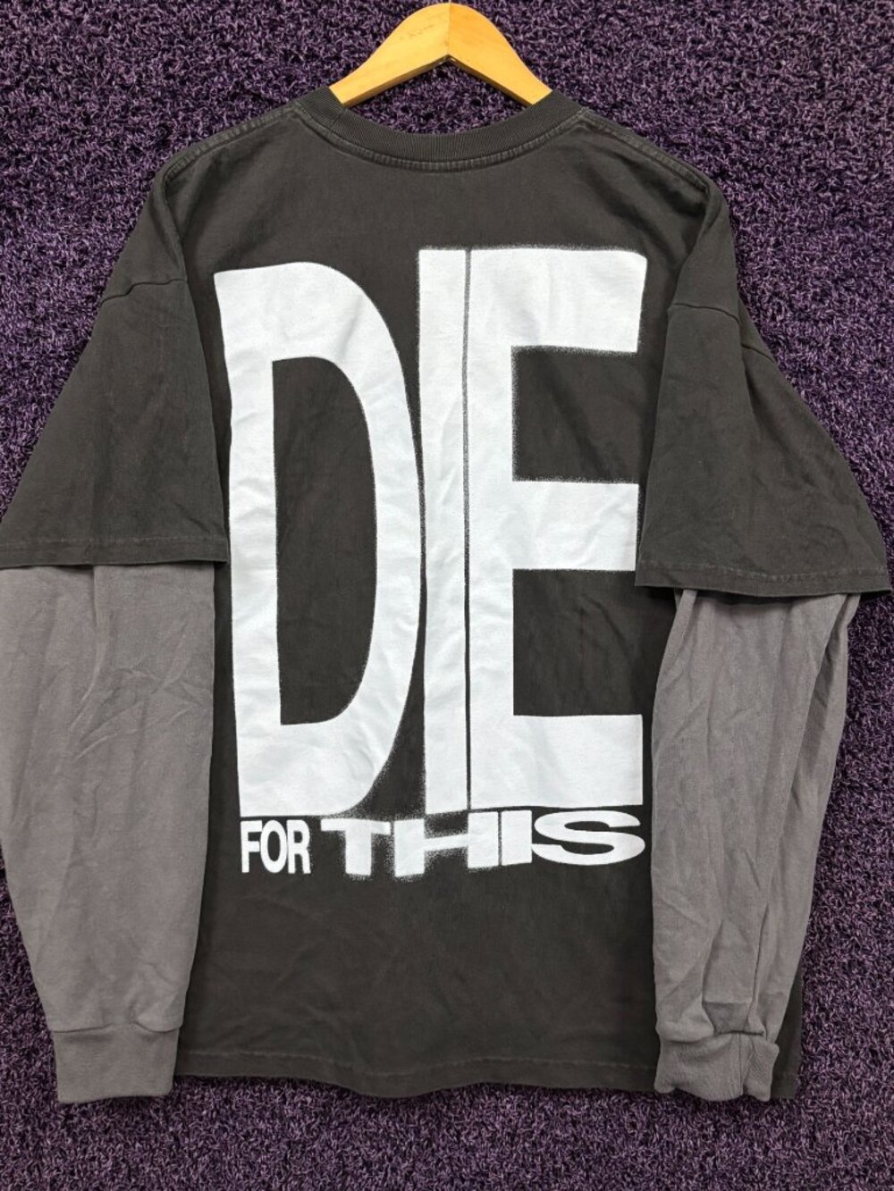 Syd Die For This Album Lyric Soul Pop Layered Long Sleeve XL - Picture 3 of 4